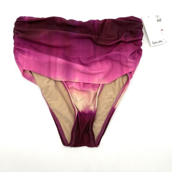 Splendid Bikini Bottom Size XS Highwaist Pant To Dye For Pink Beachy Summer - Picture 2 of 8